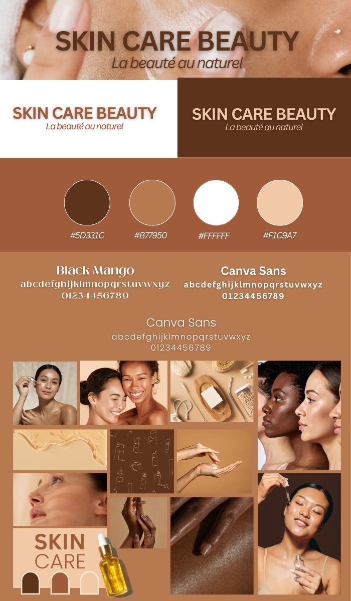 Identite visuelle - skin care beauty