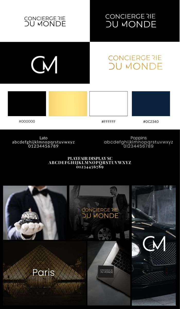 Identite visuelle - CONCIERGERIE DU MONDE