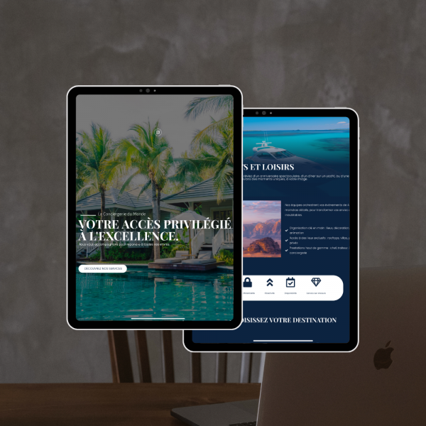 Site internet - Conciergerie du Monde