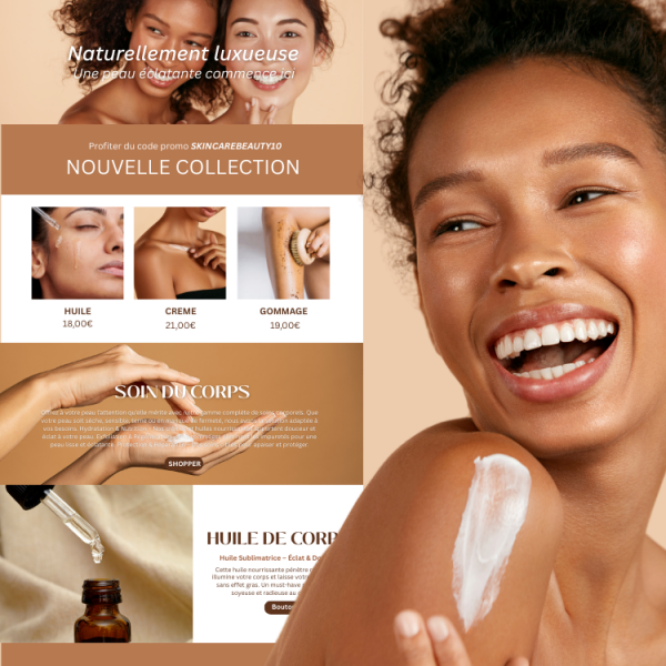 Site internet - SKIN CARE BEAUTY