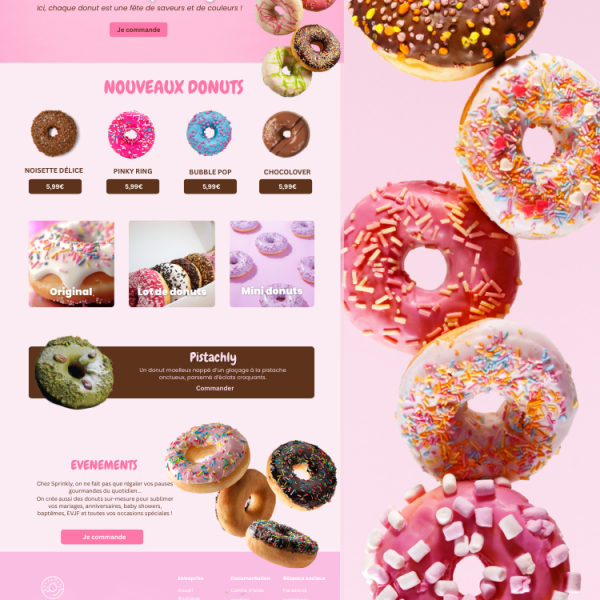 Site internet - SPRINKLY